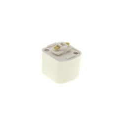 Bright Choice 1-Fas Rail Fyrkant Adapter Vit