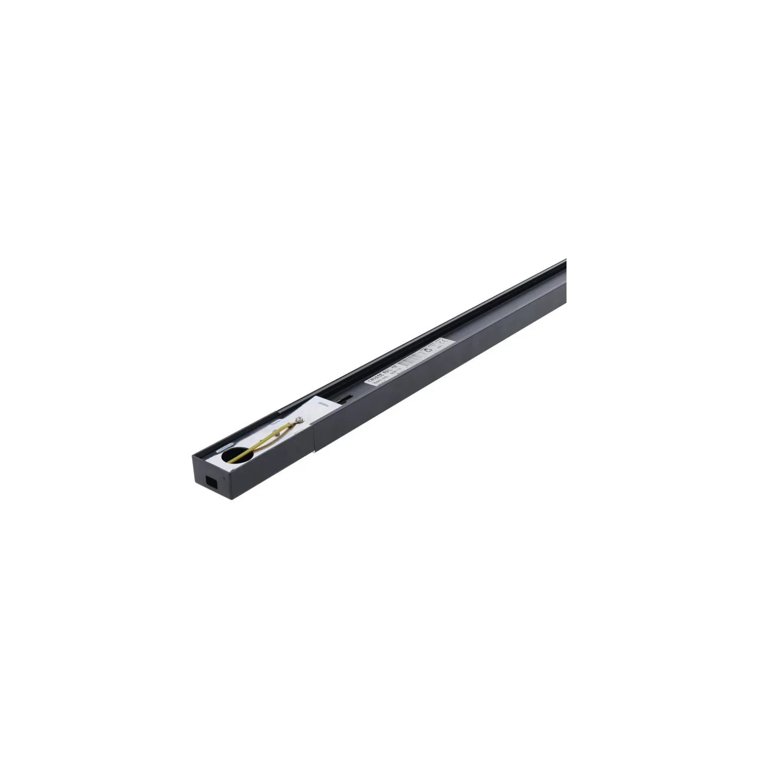 Bright Choice Komplett set 1-Fas Rail 3 Meter Svart | incl. 8x Spot + GU10 2700K 3W Dimbar + Ändkåpa, Strömkontakt och I-Anslutningsstycke