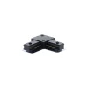 Bright Choice Komplett set 1-Fas Rail L 2 x 2 Meter Svart | incl. 9x Spot + GU10 2700K 3W Dimbar + Ändkåpa, Strömkontakt och L -Anslutningsstycke