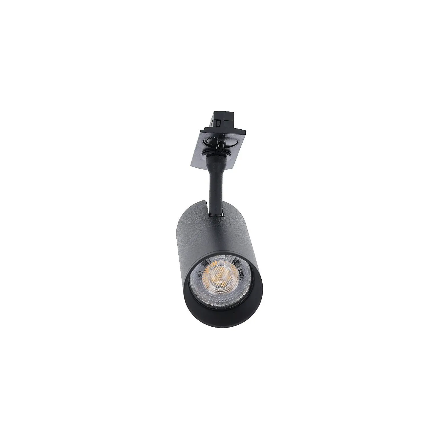 Bright Choice Komplett set 1-Fas Rail L 2 x 2 Meter Svart | incl. 9x Spot + GU10 2700K 3W Dimbar + Ändkåpa, Strömkontakt och L -Anslutningsstycke