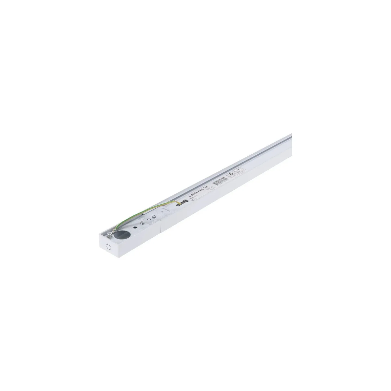 Bright Choice Komplett set 1-Fas Rail L 1,5 x 1,5 Meter Vit | incl. 6x Spot + GU10 2700K 3W Dimbar + Ändkåpa, Strömkontakt och L -Anslutningsstycke