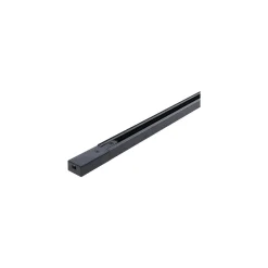 Bright Choice Komplett set 1-Fas Rail L 1,5 x 1,5 Meter Svart | incl. 5x Spot + GU10 2700K 3W Dimbar + Ändkåpa, Strömkontakt och L -Anslutningsstycke