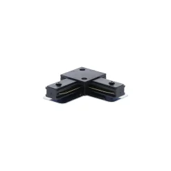 Bright Choice Komplett set 1-Fas Rail L 1,5 x 1,5 Meter Svart | incl. 5x Spot + GU10 2700K 3W Dimbar + Ändkåpa, Strömkontakt och L -Anslutningsstycke