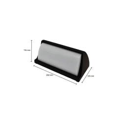 Bright Choice LED Plafond Svart 12W 1200lm - 830 Varm Vit | IP54