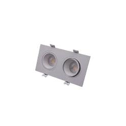 Bright Choice Spot Duo Vit | Utskärning 155x75mm - IP22 - GU10 Fitting
