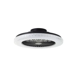 Brilliant Badria Takfläkt Plast Metall Svart 36W 4700lm - 830-865 CCT+RGB | 490mm - Fjärrkontroll Dimbar
