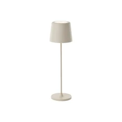 Brilliant Bordslampa Kaami Metall Plast Beige 2W 310lm - 830 Varm Vit | 100mm - IP44 - Utomhus - Dimbar