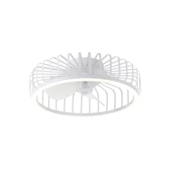 Brilliant Capo Takfläkt Metall Plast Vit 32W 4200lm - 827-865 CCT | 480mm - Fjärrkontroll Dimbar