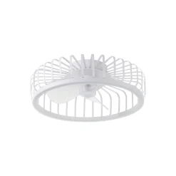 Brilliant Capo Takfläkt Metall Plast Vit 32W 4200lm - 827-865 CCT | 480mm - Fjärrkontroll Dimbar