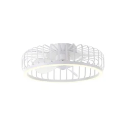 Brilliant Capo Takfläkt Metall Plast Vit 32W 4200lm - 827-865 CCT | 480mm - Fjärrkontroll Dimbar