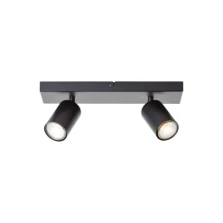 Brilliant Jello Taklampa Metall Matt Svart 9W 690lm - 830 Varm Vit | Inkl. 2x GU10