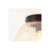 Brilliant Kaizen Taklampa Glas Metall Matt Svart Beige | 250mm - Passande för 1x E27