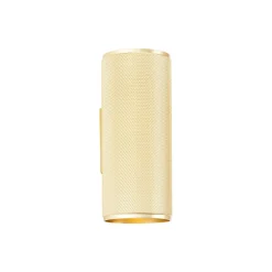 Brilliant Marty Vägglampa Up/Down Aluminium Guld 10W 700lm - 830 Varm Vit | 65mm - Inkl. 2x GU10