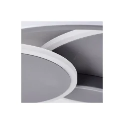 Brilliant Runda Taklampa Metall Silicone Grå 45W 5200lm - 830-865 CCT | 500mm - Fjärrkontroll Dimbar