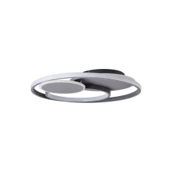 Brilliant Runda Taklampa Metall Silicone Grå 45W 5200lm - 830-865 CCT | 500mm - Fjärrkontroll Dimbar