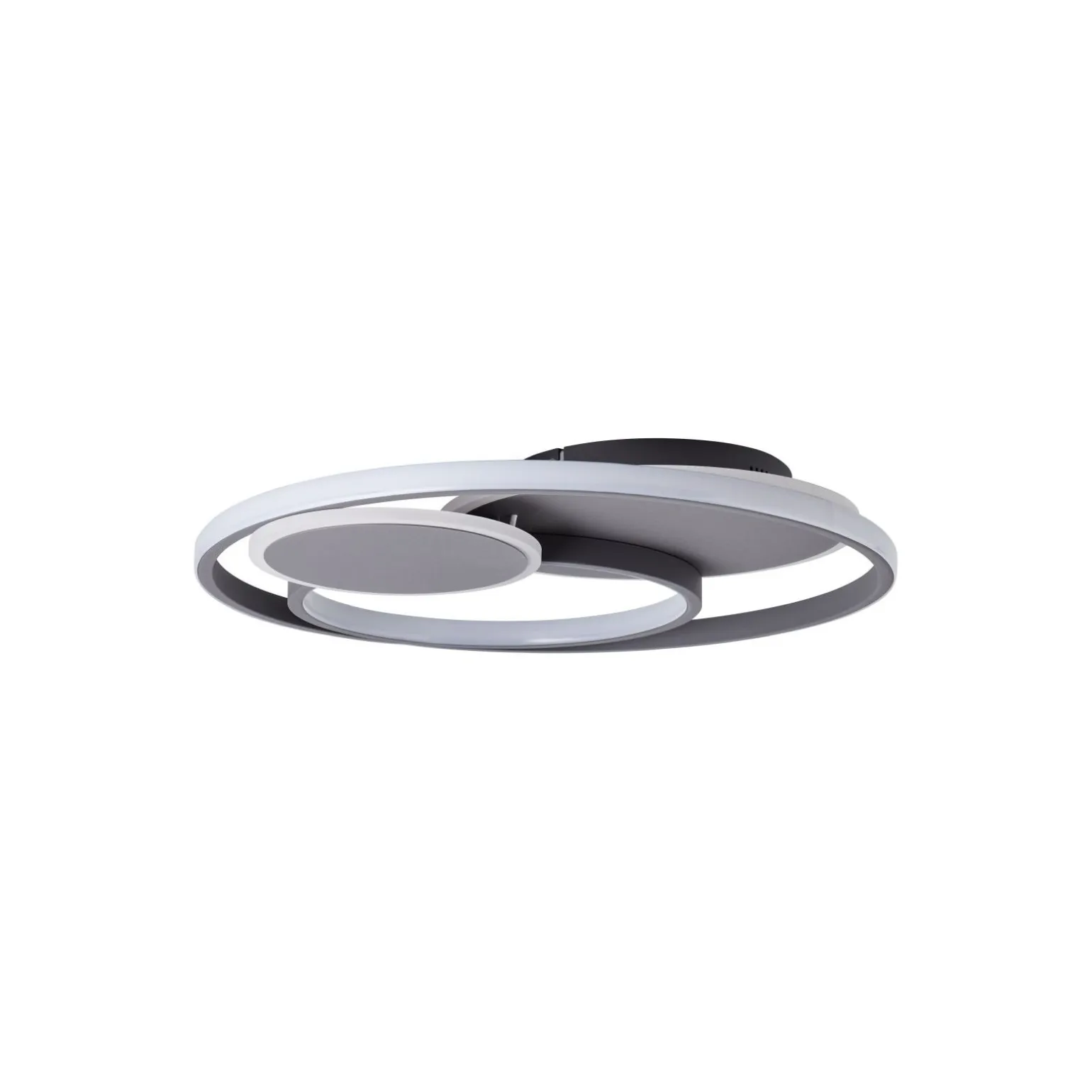 Brilliant Runda Taklampa Metall Silicone Grå 45W 5200lm - 830-865 CCT | 500mm - Fjärrkontroll Dimbar