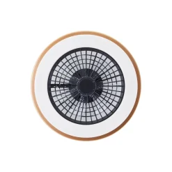 Brilliant Slimline Takfläkt Plast Metall Svart Guld 36W 4700lm - 830-865 CCT+RGB | 490mm - Fjärrkontroll Dimbar