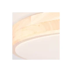 Brilliant Slimline Taklampa Metall Trä Plast Trä Vit 34W 3800lm - 830-865 CCT | 500mm - Fjärrkontroll Dimbar
