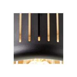 Brilliant Tyas Taklampa Metall Svart Guld | 270mm - Passande för 1x E27