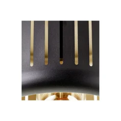 Brilliant Tyas Taklampa Metall Svart Guld | 270mm - Passande för 1x E27