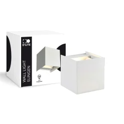 D'Lite Vägglampa Elingen Vit Up & Down 4.9W 480lm - 830 Varm Vit | IP65