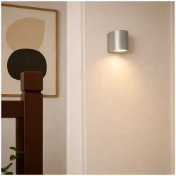 D'Lite Vägglampa Vossem Silver| IP54 - Passande för 1x GU10