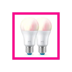 Dubbelpack 2x WiZ Smart LED E27 Päron Filament Matt 9W 806lm - 822-865 Justerbar Vit + RGB | Dimbar - Ersättare 60W