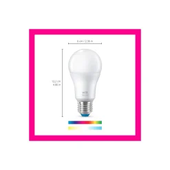 Dubbelpack 2x WiZ Smart LED E27 Päron Filament Matt 9W 806lm - 822-865 Justerbar Vit + RGB | Dimbar - Ersättare 60W