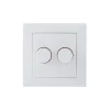 EcoDim Dimmerknapp DUO Berker S1 incl. Rotary Lock Platta