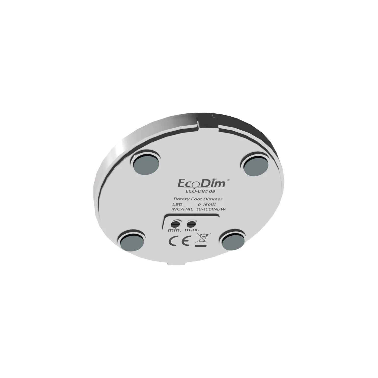 EcoDim.09 LED Dimmer Golv 0-50W Svart