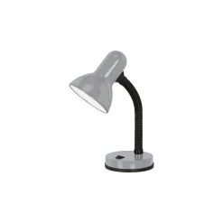 Eglo Bordslampa Basic 1 Stål Silver | IP20 - Passande för 1x E27