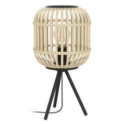 Eglo Bordslampa Bordesley Stål Svart Trä | Passande För 1x E27