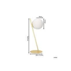 Eglo Bordslampa Rondo 4 Stål Mässing | Passande för 1x E27