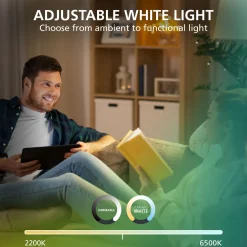 Eglo Connect.Z Smart Bordslampa Simolaris-Z Aluminium Svart 16W 1900lm - 827-865 Justerbar Vit | Dimbar