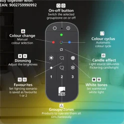 Eglo Connect.Z Smart Golvlampa Savilanas-Z Aluminium Svart 33W 4300lm - 827-865 Justerbar Vit | Dimbar