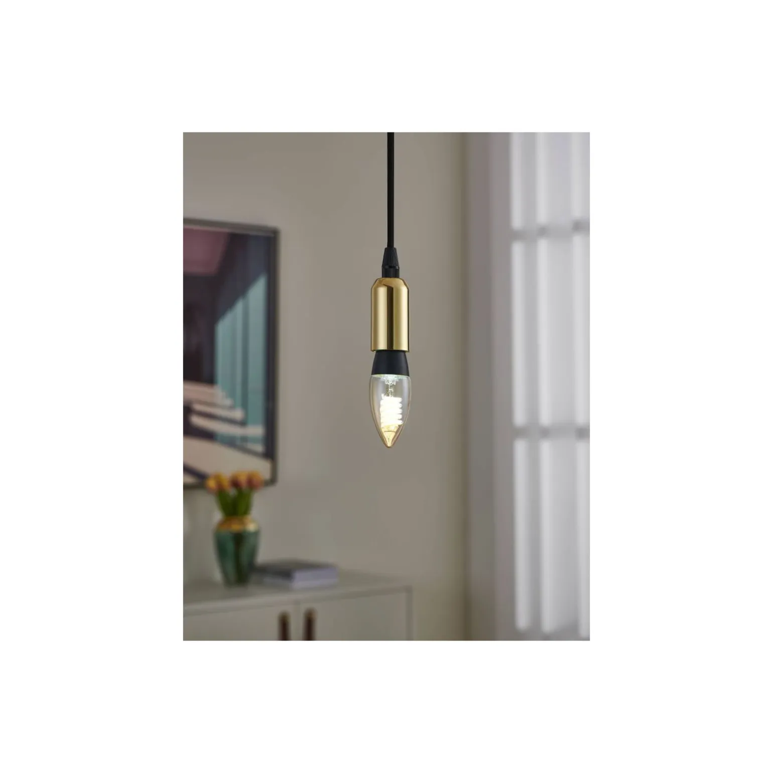 Eglo Connect.Z Smart LED Kronljus E14 Filament Ambar 4.9W 320lm - 827-865 Justerbar Vit | Dimbar - Ersättare 25W