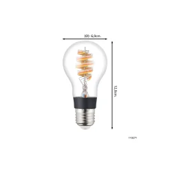 Eglo Connect.Z Smart LED Päron E27 Filament Klar 4.9W 320lm - 830 Varm Vit + RGB | Dimbar - Ersättare 25W