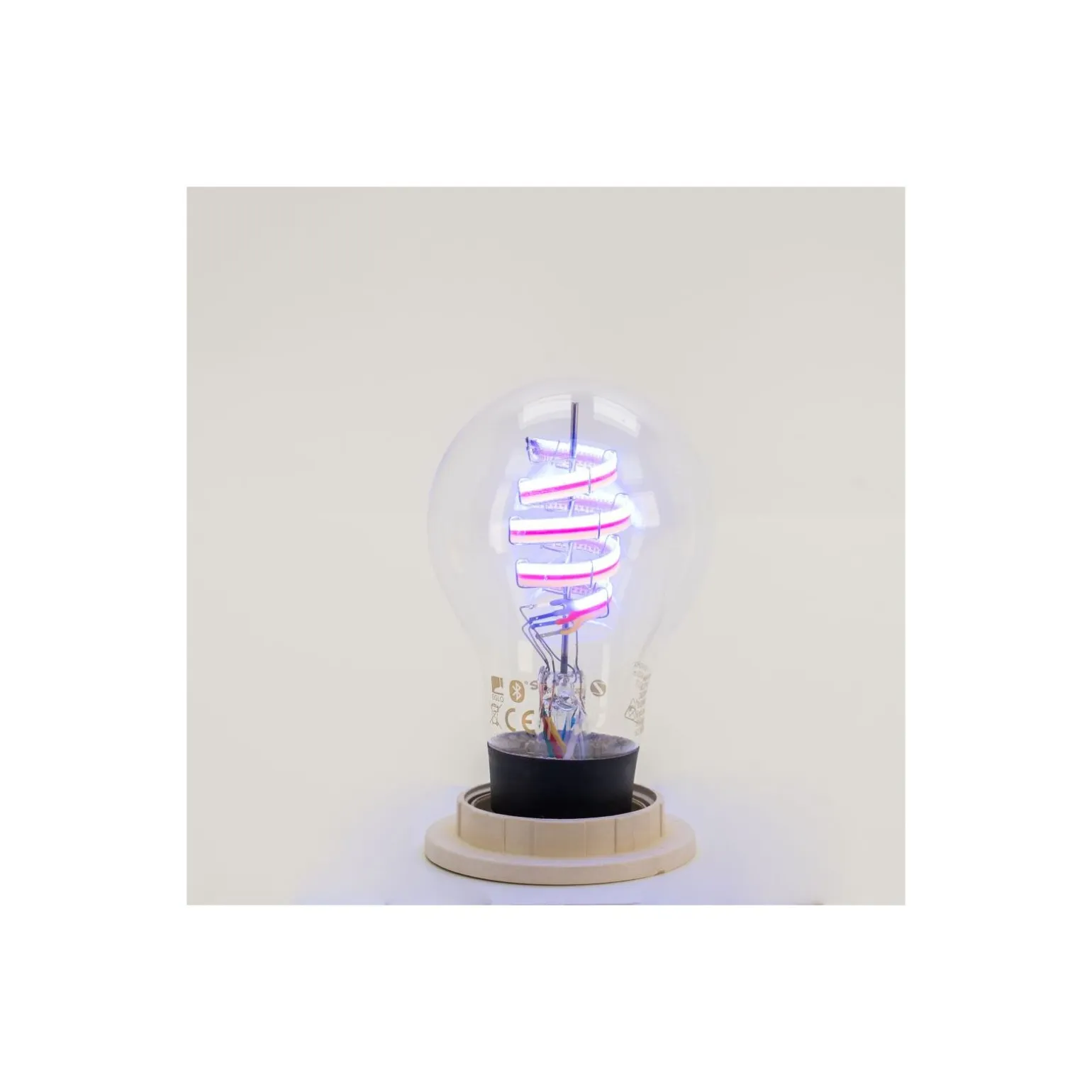 Eglo Connect.Z Smart LED Päron E27 Filament Klar 4.9W 320lm - 830 Varm Vit + RGB | Dimbar - Ersättare 25W
