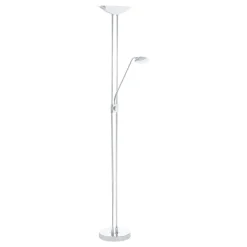 Eglo Golvlampa Baya Led Stål Krom 20W 2440lm - 830 Varm Vit | Dimbar