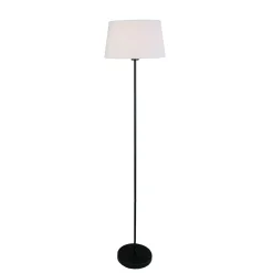 Eglo Golvlampa Febres Stål Svart Vit | Passande För 1x E27