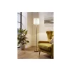 Eglo Golvlampa Pasteri Stål Satin Nickel Vit | IP20 - Passande för 1x E27
