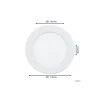 Eglo Infälld Spot Badrumsbelysning Fueva 6 Plast Vit 6.3W 720lm - 827-840-865 CCT
