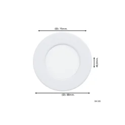 Eglo Infälld Spot Fueva 6 Plast Vit 3.7W 450lm - 827-840-865 CCT