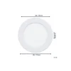 Eglo Infälld Spot Fueva 6 Plast Vit 6.3W 720lm - 827-840-865 CCT