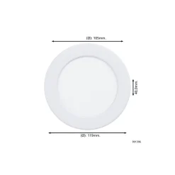 Eglo Infälld Spot Fueva 6 Plast Vit 6.3W 720lm - 827-840-865 CCT