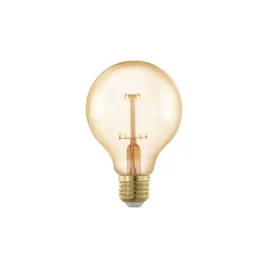 Eglo LED Globe E27 Filament Ambar 4.5W 400lm - 822 Extra Varm Vit | 3-Stegs Dimbar - Ersättare 40W