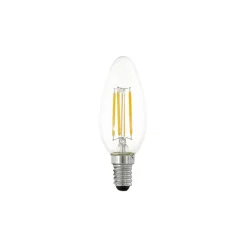 Eglo LED Kronljus E14 Filament Klar 4.5W 470lm - 827 Extra Varm Vit | Dimbar - Ersättare 40W