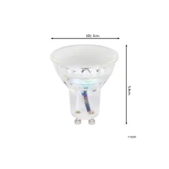 Eglo LED Spot GU10 PAR16 5.8W 500lm 360D - 830 Varm Vit | Dimbar - Ersättare 42W