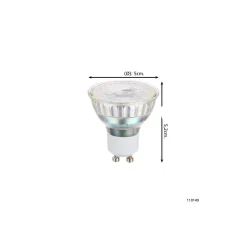 Eglo LED Spot GU10 PAR16 3W 345lm 38D - 830 Varm Vit | Dimbar - Ersättare 50W
