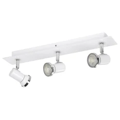 Eglo LED Taklampa Tamara 1 Stål Spot Vit 28W 750lm - 830 Varm Vit | Passande För 3x GU10
